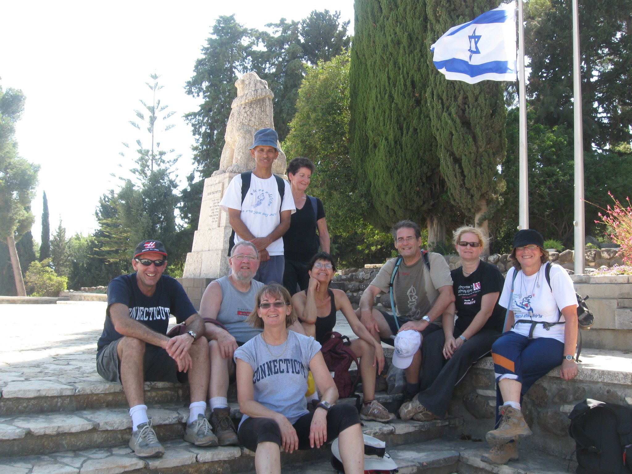 At the roaring lion memorial at Tel Hai